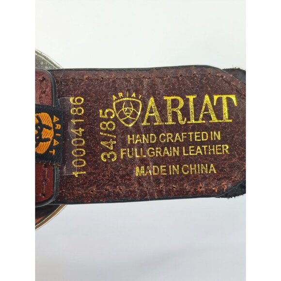 Ariat Women's Limited Edition Black Leather Belts 34/85 - Picture 3 of 5